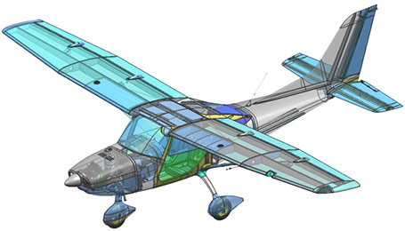 TL Ultralight TL-3000 Sirius Aircraft Desktop Wood Model Replica