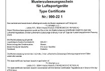Type certificate for 600 kg MTOW