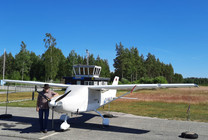 Our flight to Sweden 2022 with Mathilda, Sirius