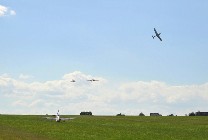 Formation flying during Chrudim Airshow.